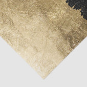 Imitat-Gold u. schwarze Starry NachtBrushstrokes Seidenpapier (Ausschnitt)