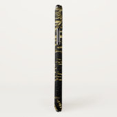 Imitat-Gold und schwarze Krokodil-/Snake-Haut Case-Mate iPhone Hülle (Hinten/Rechts)