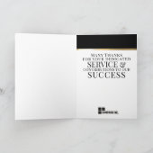 Imitat Gold UNIVERSELLE Jubiläumskarte Karte (Innenseite)