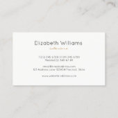 Imitat-Goldaquamarine Bürste gemaltes Visitenkarte (Rückseite)