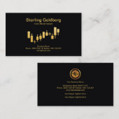 Imitat-Goldbestand-Austausch-Diagrammforex-Händler Visitenkarte (Vorne/Hinten)