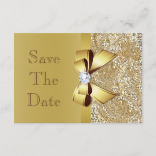 Imitat-Goldbogen-Diamant-Save the Date Baby-Dusche Save The Date