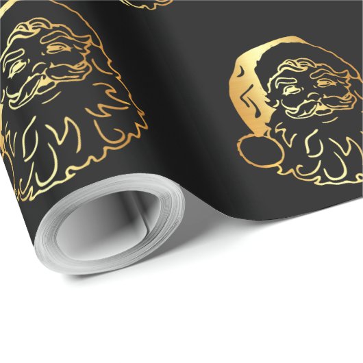 Imitat goldene Sankt geht Musterverpackungspapier Geschenkpapier (Rolleneckpunkt)