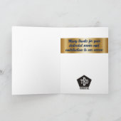 Imitat goldener Stern universeller Mitarbeiterjubi Karte (Innenseite)