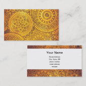 Imitat-goldenes Sonnemuster Visitenkarte (Vorne/Hinten)