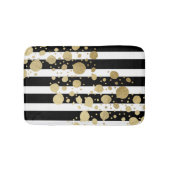 Imitat-Goldfarben-Spritzer auf den schwarzen u. Badematte (Vorderseite)