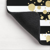 Imitat-Goldfarben-Spritzer auf den schwarzen u. Mousepad (Ecke)