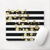 Imitat-Goldfarben-Spritzer auf den schwarzen u. Mousepad (Mit Mouse)