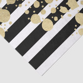 Imitat-Goldfarben-Spritzer auf den schwarzen u. Seidenpapier (Ausschnitt)