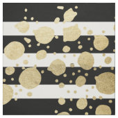 Imitat-Goldfarben-Spritzer auf den schwarzen u. Stoff (Muster)