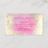 Imitat Goldfolie Lotus Design Visitenkarte (Rückseite)