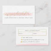 Imitat-Goldfolie Megan Elizabeth Visitenkarte (Vorne/Hinten)