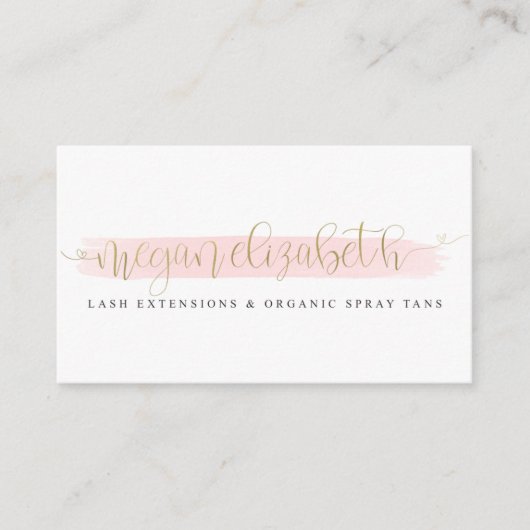 Imitat-Goldfolie Megan Elizabeth Visitenkarte (Vorderseite)