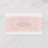 Imitat-Goldfolie und Watercolor-Geschäfts-Karten Visitenkarte (Rückseite)