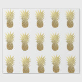 Imitat-Goldfolien-Ananas-Verpackungs-Papier Geschenkpapier (Flach)