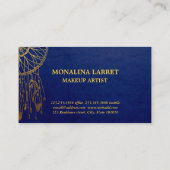 Imitat-Goldfolien-Bohemischer Traumfänger des Visitenkarte (Rückseite)