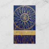 Imitat-Goldfolien-Bohemischer Traumfänger des Visitenkarte (Vorderseite)