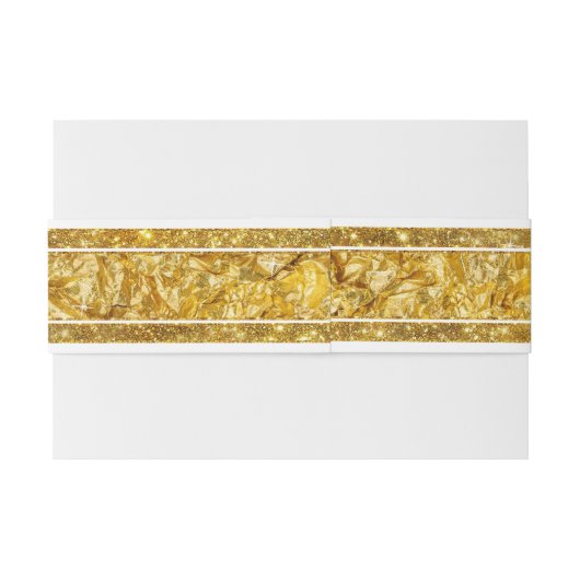 Imitat-Goldfolien-elegantes formales nobles Einladungsbanderole (Rückseitenbeispiel)