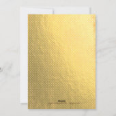 Imitat-Goldfolien-fröhliche u. helle Feiertagskarte (Rückseite)