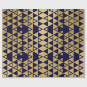 Imitat-Goldfolien-geometrisches Dreieck-Muster Geschenkpapier (Flach)