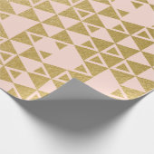 Imitat-Goldfolien-geometrisches Dreieck-Muster Geschenkpapier (Ecke)