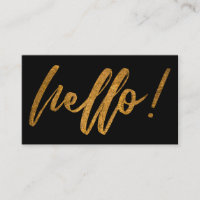 Imitat-Goldfolien-hallo Handschrifts-Skript auf