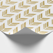 Imitat-Goldfolien-Pfeil-Muster Geschenkpapier (Ecke)