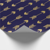 Imitat-Goldfolien-Pfeil-Muster Geschenkpapier (Ecke)