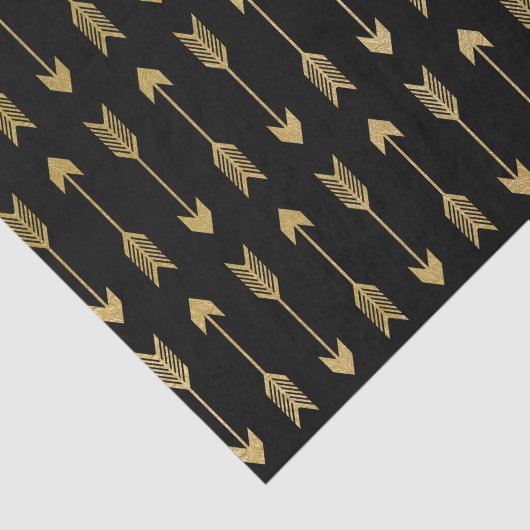 Imitat-Goldfolien-Pfeil-Muster Seidenpapier (Ausschnitt)