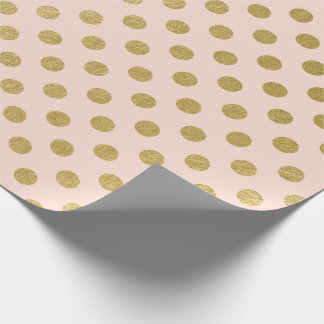 Imitat-Goldfolien-Polka-Punkt-Muster Geschenkpapier