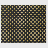 Imitat-Goldfolien-Polka-Punkt-Muster Geschenkpapier (Flach)