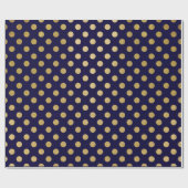 Imitat-Goldfolien-Polka-Punkt-Muster Geschenkpapier (Flach)