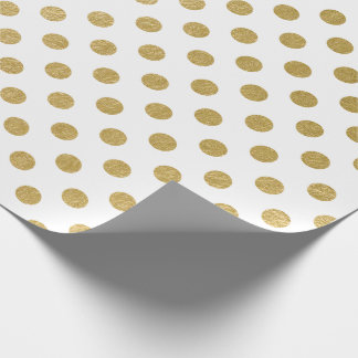 Imitat-Goldfolien-Polka-Punkt-Muster Geschenkpapier