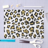 Imitat-Goldfolien-Schwarz-Leopard-Druck-Muster Seidenpapier (Handwerk)