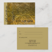 Imitat-Goldfolien-Schwarz-modernes Rabattkarte (Vorne/Hinten)