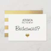 Imitat-Goldfolien-Schwarzes sind- Sie meine Einladung (Vorne/Hinten)