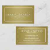 Imitat-GoldGlamour-Glitzer-Geschäfts-Karte Visitenkarte (Vorne/Hinten)