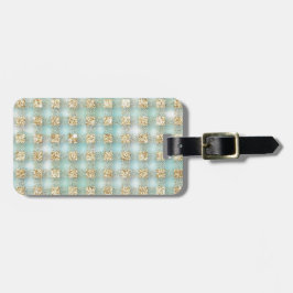 Imitat, GoldGlitter, Zauber, Minze, Tartan, Gepäckanhänger