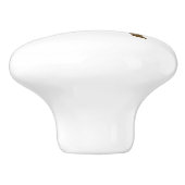 Imitat-GoldGlitzer der Dackel-Hundeikonen-(rechts) Keramikknauf (Seitenansicht)