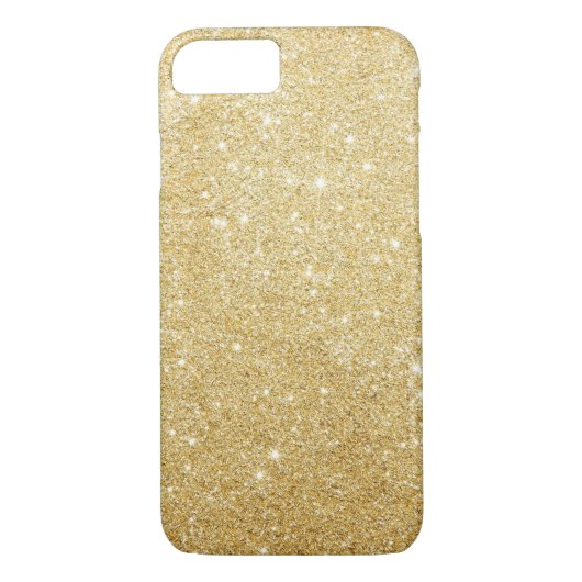 Imitat-GoldGlitzer iPhone 7 Fall Case-Mate iPhone Hülle (Rückseite)