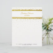 Imitat-GoldGlitzerconfetti-Designer - Briefkopf (Stehend Vorderseite)