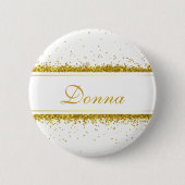 Imitat-GoldGlitzerconfetti-Name - Knopf Button (Vorderseite)