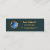 Imitat-Goldkasten-logistische Transport-Modi Mini Visitenkarte (Rückseite)