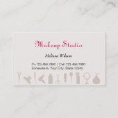 Imitat-Goldkosmetischer Visitenkarte (Rückseite)