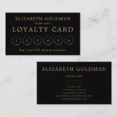 Imitat-Goldkreis-Entwurf Treuekarte (Vorne/Hinten)