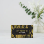 Imitat-Goldleder-Schlangen-Haut Visitenkarte (Stehend Vorderseite)