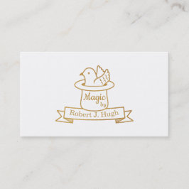 Imitat-Goldmagie tauchte im Hut-Magier Visitenkarte