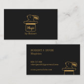 Imitat-Goldmagisches Häschen im Hut-Magier Visitenkarte (Vorne/Hinten)