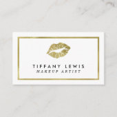 Imitat-Goldmake-upkünstler-Geschäfts-Karten Visitenkarte (Vorderseite)