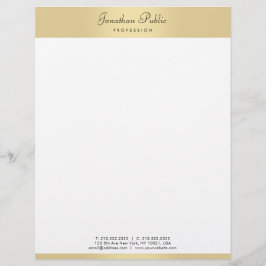 Imitat-Goldmoderne elegante handgeschriebene Briefbogen